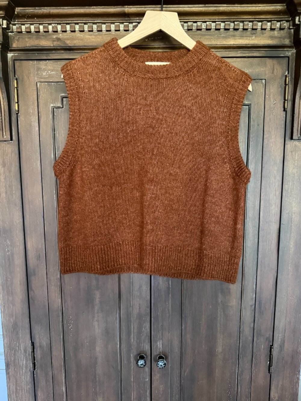 Sezane Samuel Jumper (Vest) Mahogany - Size Small - EUC! - Picture 2 of 8